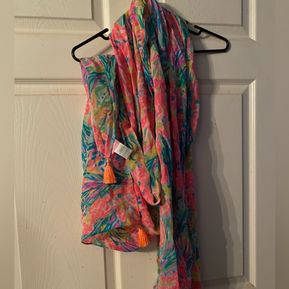 lilly pulitzer 100% cotton scarf